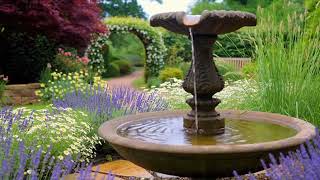 Garden with Flowing Fountain Echo