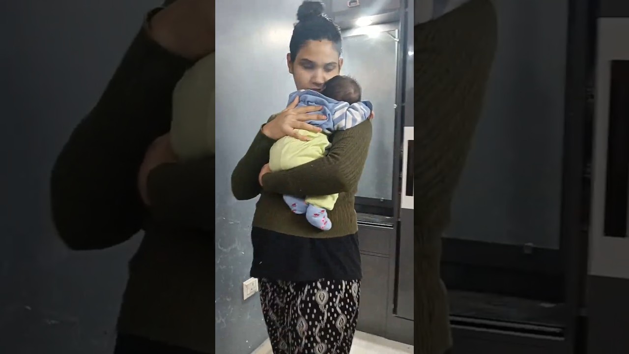 Night routine with New born baby #shorts #yt - YouTube