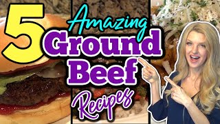 5 MouthWatering GROUND BEEF RECIPES You DON'T Wanna MISS! GROUND BEEF DINNER RECIPES You Will LOVE!