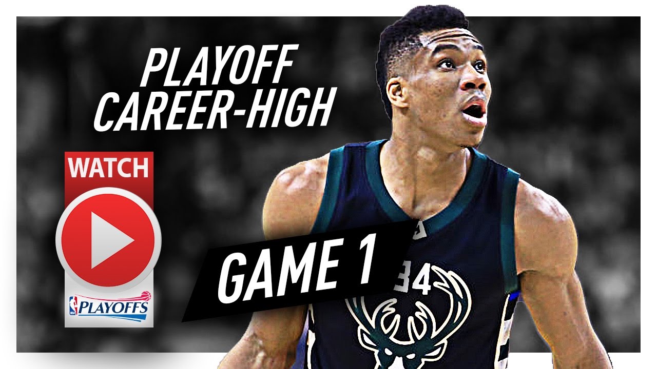 Giannis Antetokounmpo Full Game 1 Highlights vs Raptors 2017 Playoffs - 28 Pts, 8 Reb, BEAST!