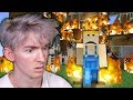 Albert's Minecraft world BURNED DOWN