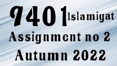 AIOU Code 9401 Solved Assignment No.2 Autumn 2022 #aiou #aiousolveassignments