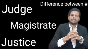 difference between judge and magistrate/ जज और मजिस्ट्रेट में अंतर
