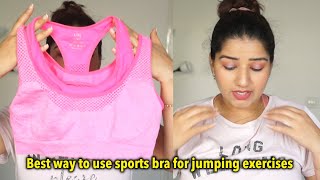 Best way to wear sports bra during workout for full support for heavy bust/ sports bra hack