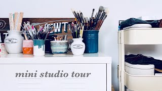 Top 5 tips for creating an inspiring workspace (mini studio tour)