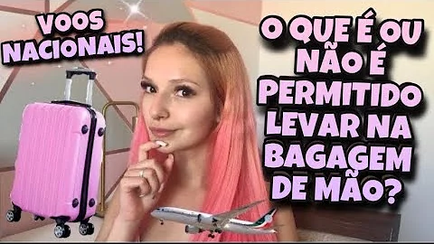 O que não é permitido no avião?