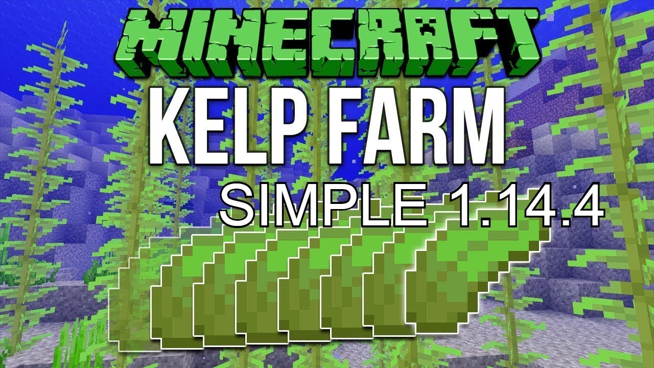 Minecraft Skyblock Simple Kelp Farm 1 14 4 