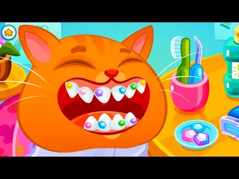 КОТИК БУБУ в САЛОНЕ КРАСОТЫ #125 Кид чистит и лечит зубы коту на пурумчата