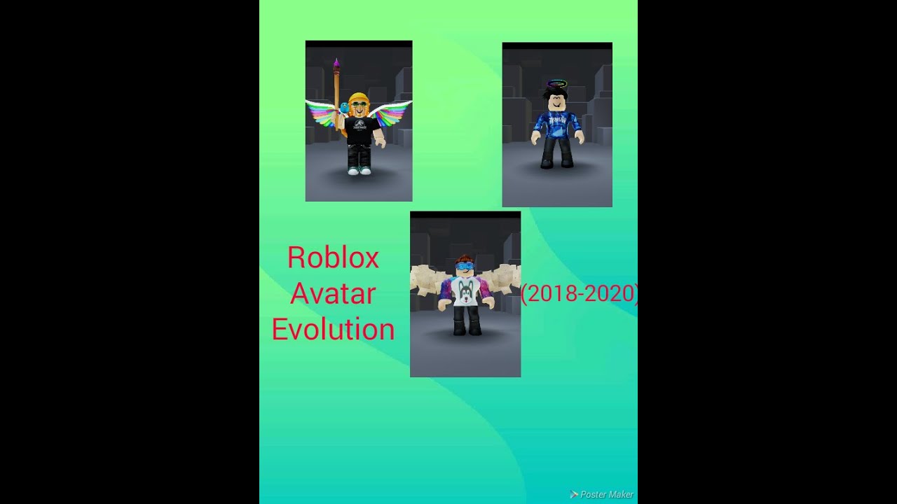 Roblox Avatar Evolution 2018 2020 Youtube - roblox avatar maker 2018