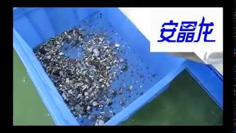 Angelon color sorter separate mixed electronic waste scraps in color