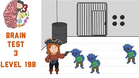 Brain Test 3 Level 198 Mary must fend off the attackers Walkthrough