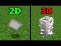 minecraft textures normal vs 3D