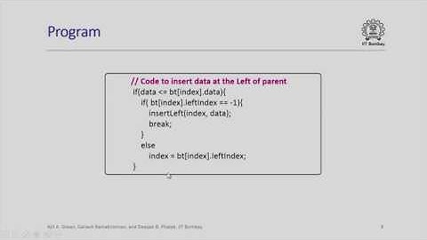 CS213 2x S120 Binary Tree Program IIT Bombay