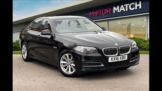 Used BMW 5 Series 2.0 520d SE Auto Euro 6 (s\/s) 4dr -  KX16XBO- Motor Match Crewe