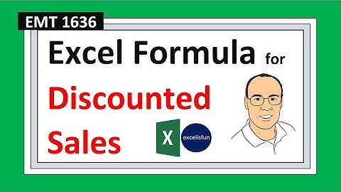 Excel Formula for Discounted Sales: Standard Formula or Spilled Arrays? Excel Magic Trick 1636