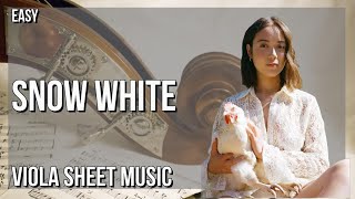 Viola Sheet Music: How to play Snow White by Laufey