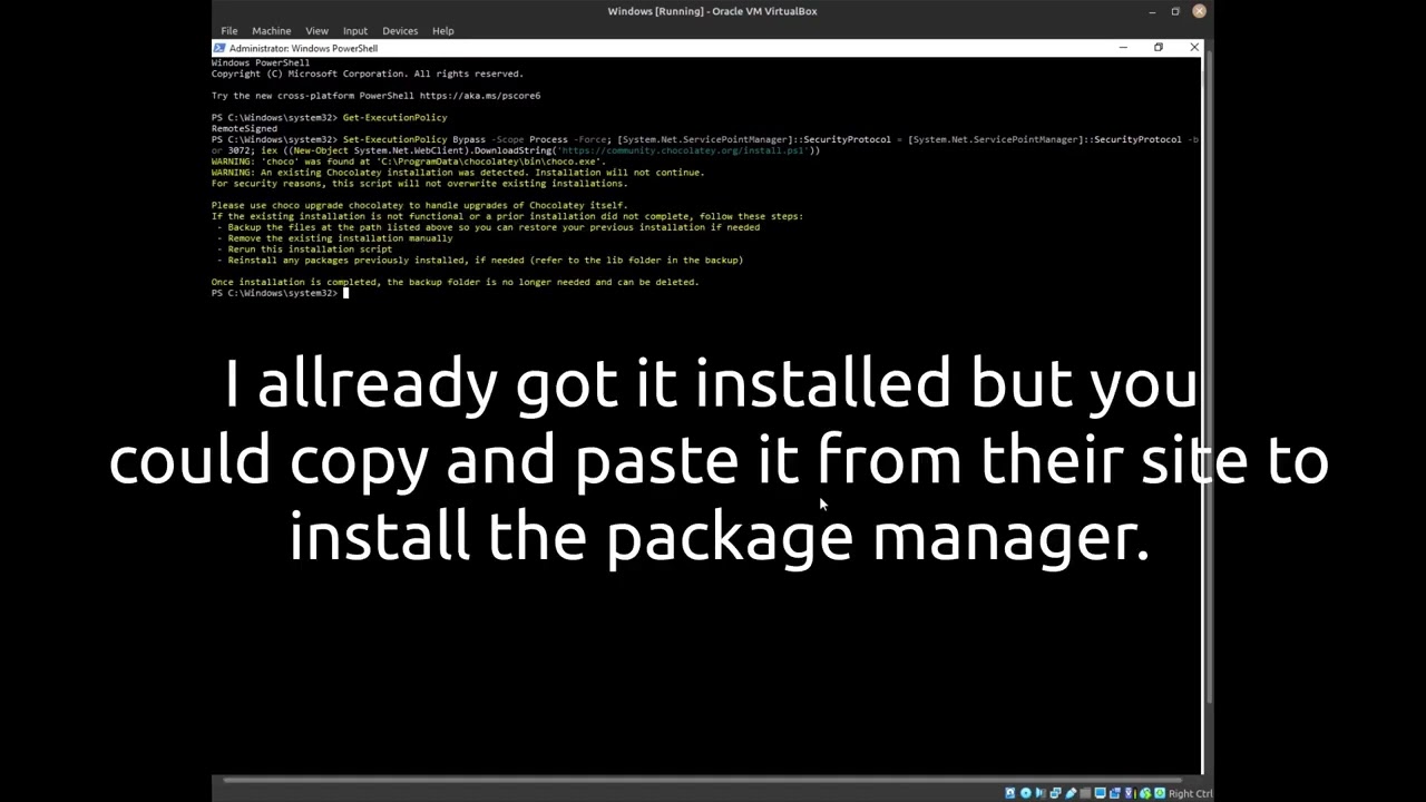 Microsoft Powershell - Install software with Chocolatey. - YouTube Microsoft Powershell - Install Software With Chocolatey. - Youtube
