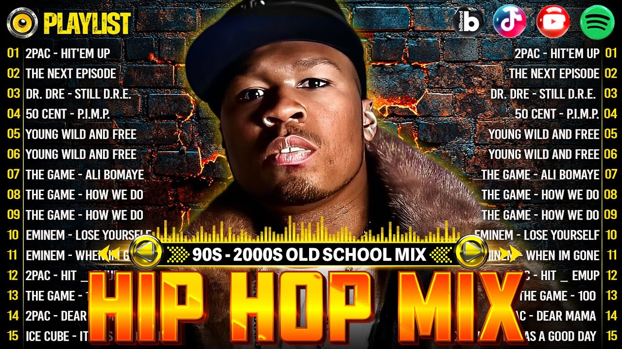 Snoop Dogg, Eminem, Ice Cube, 50 Cent, Lil Jon, 2Pac, Dr Dre, DMX - 90s HIPHOP MIX 🔥🔥🔥🔥