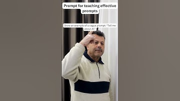 Prompt for Teaching Effective Prompts
