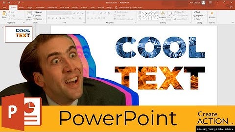 Put Images inside Text in PowerPoint! Cool Text Art without Photoshop