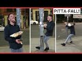 Drunk man drops kebab after leaning on lamppost | SWNS TV