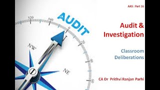 Audit Vs Investigations