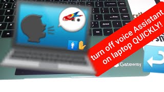 How to turn off voice Narrator, TalkBack, Screen reader on Gateway laptop windows 11 | laptop talks
