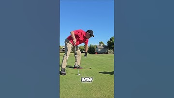 Golfing Surprise: Amazing Putt and Two Pars! #shorts