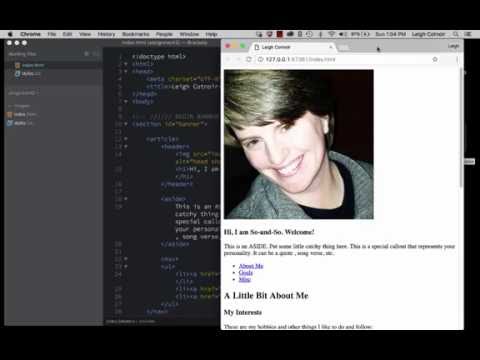 Basic CSS Part 01 (Brackets Editor)