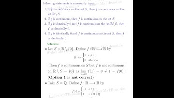 Csir net june 2024 solution |  Real Analysis  #csirnetjune2024 #questionid704040 #realanalysis