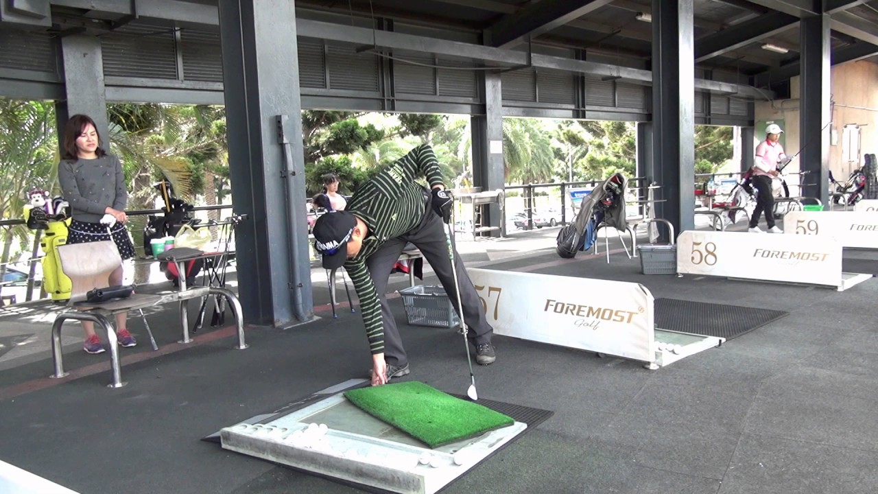 鐵桿困難球位的設定與變化 右斜坡