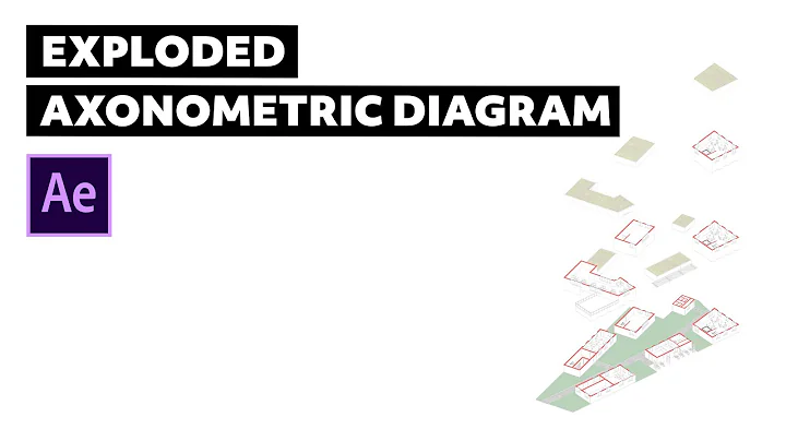 How to make an animation of an exploded axonometric diagram on After effects | Software Tutorials