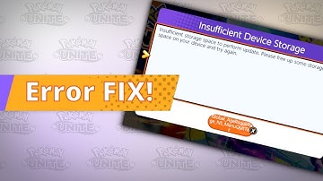 FIX! Insufficient Device Storage Error - Pokemon Unite