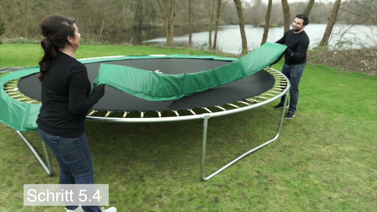 Precipice Tahiti Årligt Wellactive Gartentrampolin Advanced 366 – Aufbauvideo - YouTube