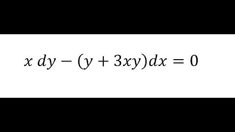 Calculus Help: Differential Equations - Integrating Factor - x dy-(y+3xy)dx=0