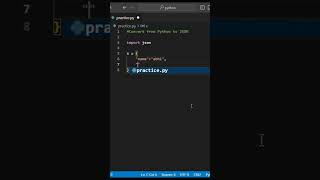 Full Convert from python to json #python #pythonprogramming #coding #code #programming #pythoncoding News