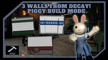 🧟 | 3 Walls From Decay For Your Builds! | Piggy: Build Mode