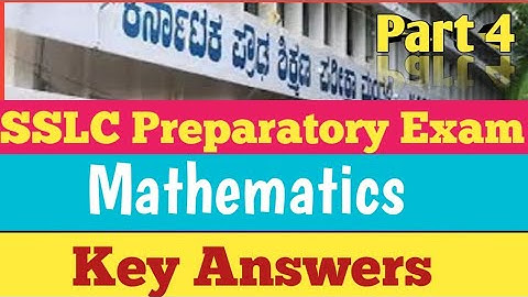 SSLC PREPARATORY EXAM 2022/SSLC PREPARATORY EXAM MATHEMATICS KEY ANSWERS PART 4.