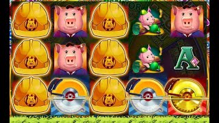 HUFF N' EVEN MORE PUFF (online) - WORLD FIRST DOUBLE BONUS w/GOLD SAW?!?!? (60c Bet)