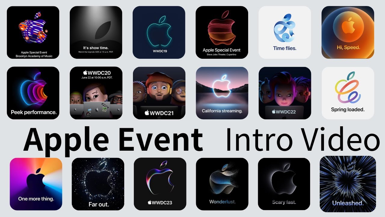 Apple Event Intro Compilation - YouTube