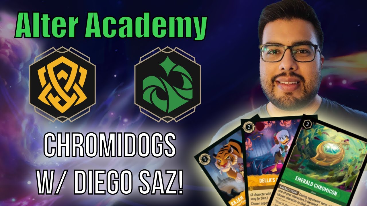 Alter Academy от Disney Lorcana (с участием победителя DLC Диего Саза о собаках Эмбер/Изумруд!!)
