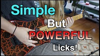 Video thumbnail of "5 Simple But Powerful Licks!! ( With Tabs)"