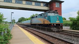 VIA Rail 37 with a push-pull configuration! With @Railfan_Charlo6416 - Gare Mont St-Hilaire, Qc #viarail