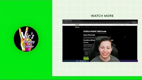 (2023) Setting up OBS with an NVIDIA GPU