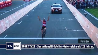 SPORT TV22: Sensation for Austria! Olympic gold for Anna Kiesenhofer in the cycling road race