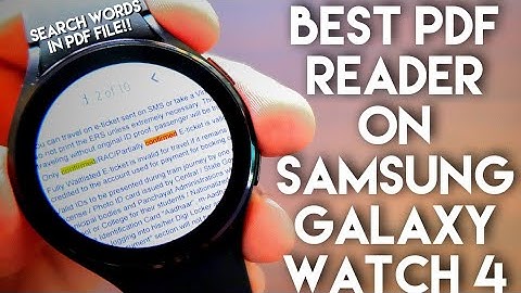 Easiest Way to Read PDF files on Samsung Galaxy Watch 4