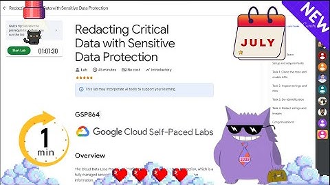 Redacting Critical Data with Sensitive Data Protection  | #2025 | #GSP864 |#qwiklabs |Solution