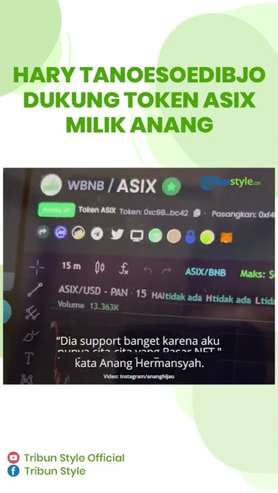 Hary Tanoesoedibjo Dukung Token ASIX Milik Anang Hermansyah: Terimakasih Pak