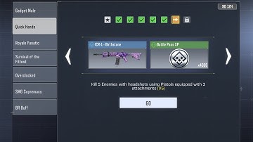 Kill 5 Enemies with headshots using Pistols equipped with 3 attachments (0/5)