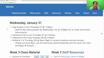 61A Spring 2018 Lecture 7 Video 1